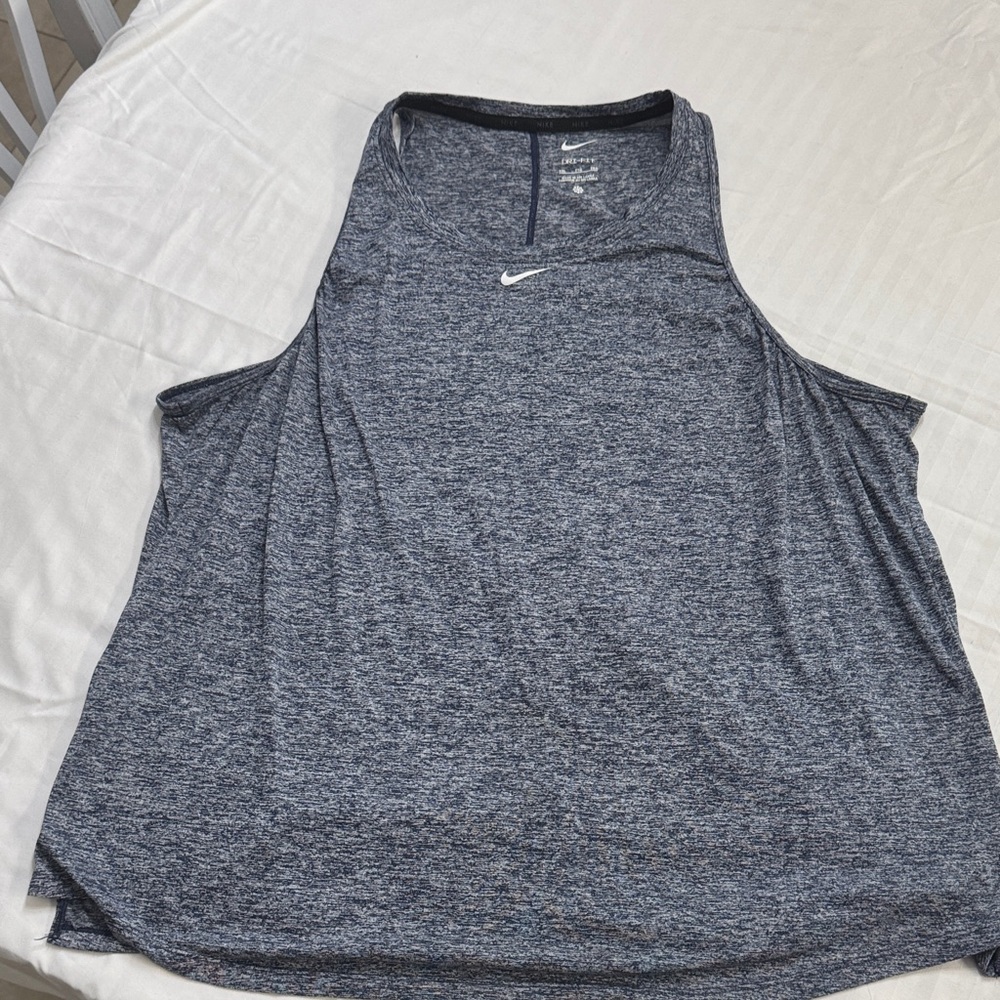 Nike Women's Heathered Blue Muscle Tee